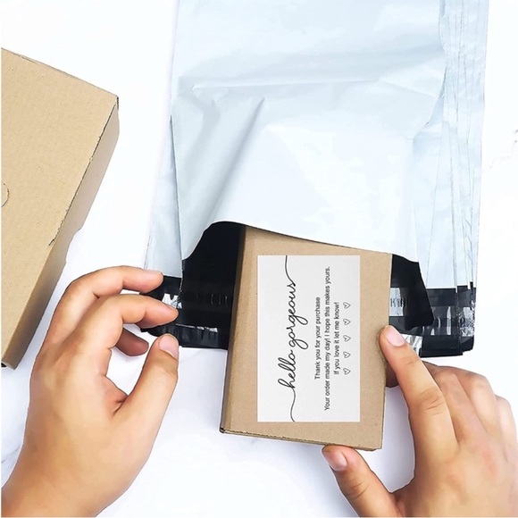 25 Elegant White Thank You Cards - Picture 3 of 5